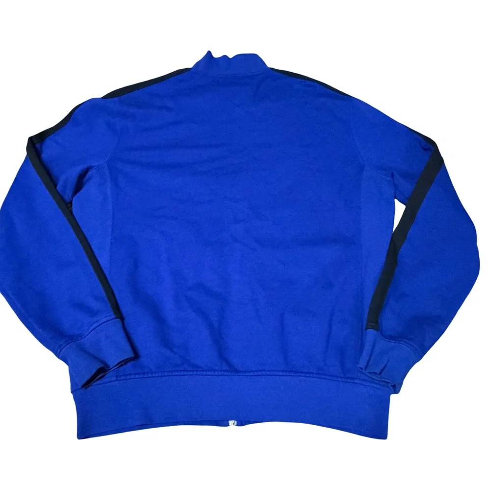Polo Ralph Lauren Blue Full Zip Track Jacket Black Stripe Men's M Repaired‎
